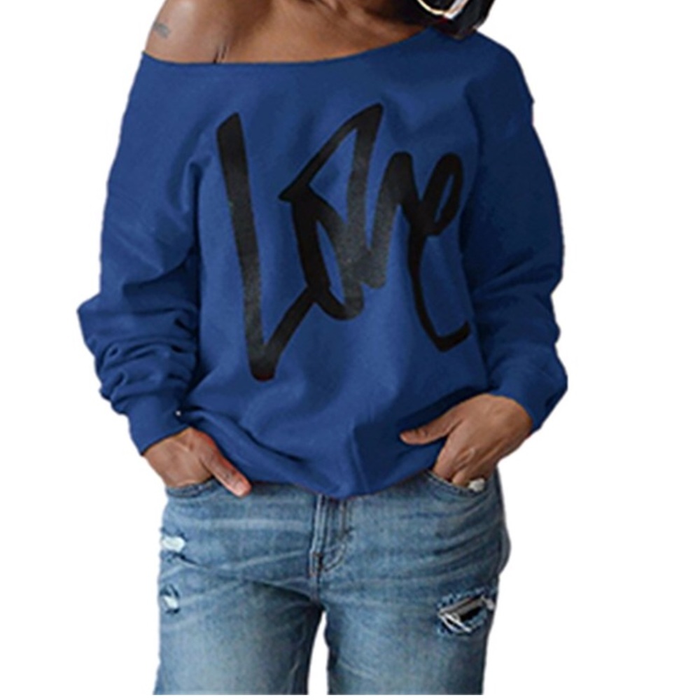 Beautiful women love sweat shirt letters print - Picture 7 of 8